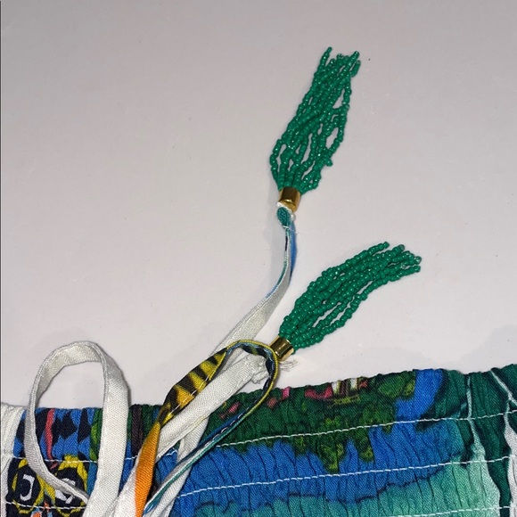 True Destinations Palazzo Pants resort beach vacation tropical wide leg L - Picture 3 of 8